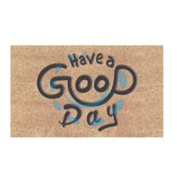 ZERBINO COCCO "HAVE A GOOD DAY" SPESSORE MM.15 - cm.40x70
