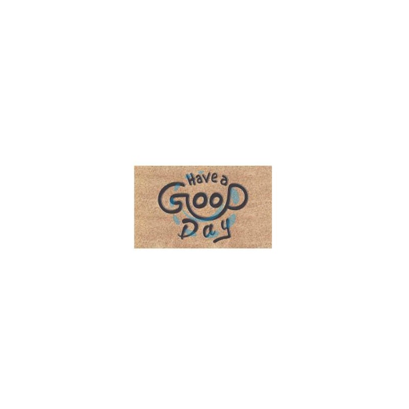 ZERBINO COCCO "HAVE A GOOD DAY" SPESSORE MM.15 - cm.40x70