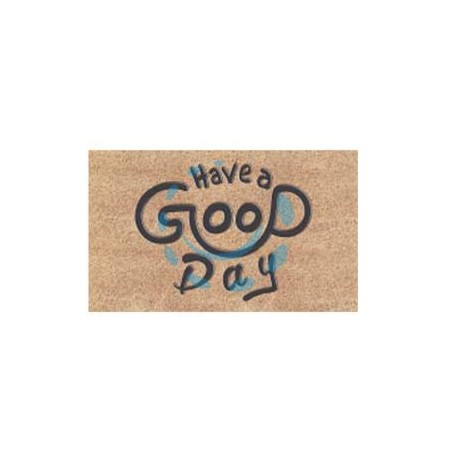 ZERBINO COCCO "HAVE A GOOD DAY" SPESSORE MM.15 - cm.40x70