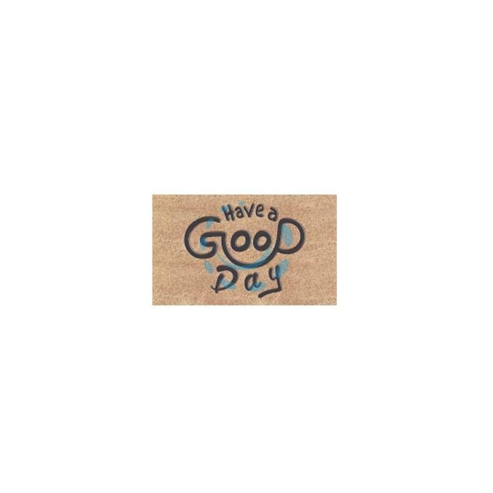 ZERBINO COCCO "HAVE A GOOD DAY" SPESSORE MM.15 - cm.40x70