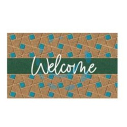 ZERBINO COCCO "WELCOME GREEN" SPESSORE MM.15 - cm.40x70