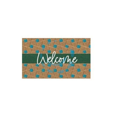 ZERBINO COCCO "WELCOME GREEN" SPESSORE MM.15 - cm.40x70