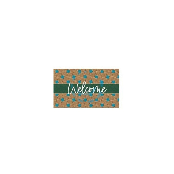 ZERBINO COCCO "WELCOME GREEN" SPESSORE MM.15 - cm.40x70