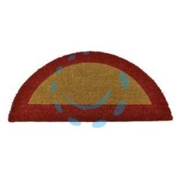 ZERBINO ECOCO SEMICERCHIO CM.40X80 ROSSO SPESSORE MM.18 - cm.40x80, spessore mm.18