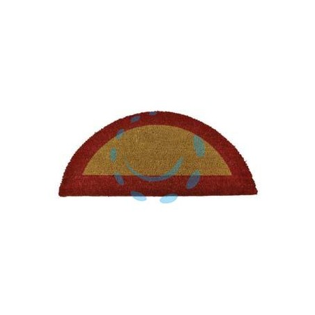ZERBINO ECOCO SEMICERCHIO CM.40X80 ROSSO SPESSORE MM.18 - cm.40x80, spessore mm.18