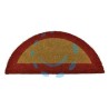 ZERBINO ECOCO SEMICERCHIO CM.40X80 ROSSO SPESSORE MM.18 - cm.40x80, spessore mm.18