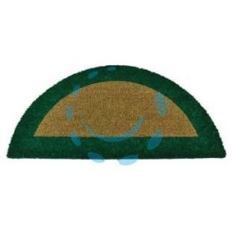 ZERBINO ECOCO SEMICERCHIO CM.40X80 VERDE SPESSORE MM.18 - cm.40x80, spessore mm.18
