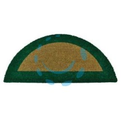 ZERBINO ECOCO SEMICERCHIO CM.40X80 VERDE SPESSORE MM.18 - cm.40x80, spessore mm.18