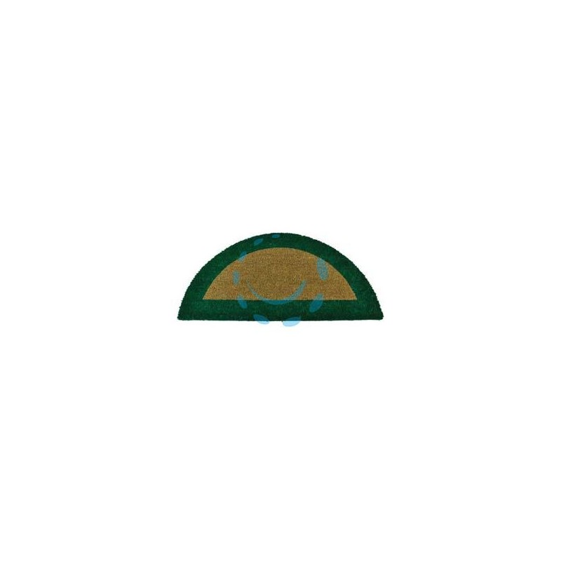ZERBINO ECOCO SEMICERCHIO CM.40X80 VERDE SPESSORE MM.18 - cm.40x80, spessore mm.18
