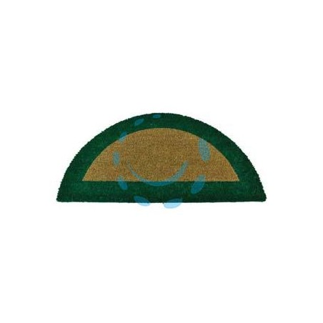 ZERBINO ECOCO SEMICERCHIO CM.40X80 VERDE SPESSORE MM.18 - cm.40x80, spessore mm.18