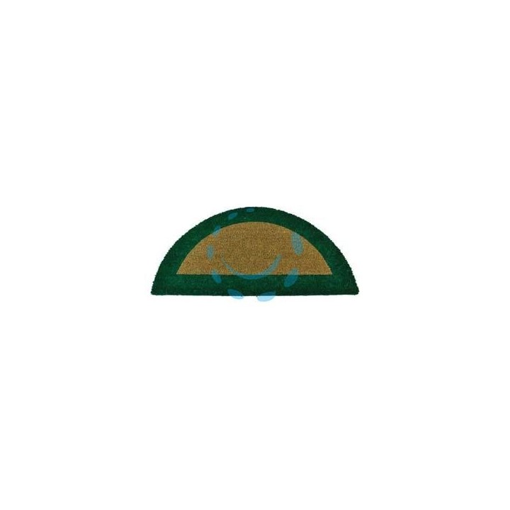 ZERBINO ECOCO SEMICERCHIO CM.40X80 VERDE SPESSORE MM.18 - cm.40x80, spessore mm.18