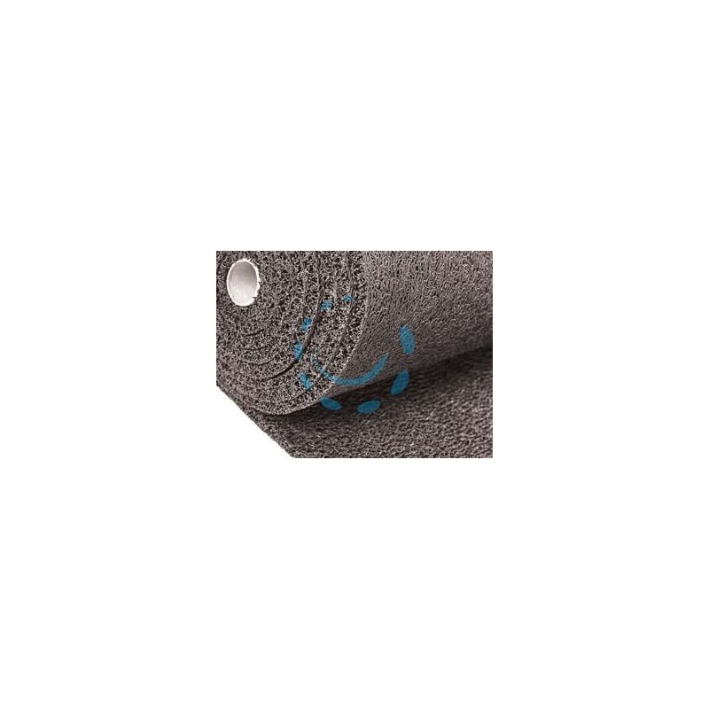 ZERBINO ENTRY IN ROTOLO COLORE GRIGIO SPESSORE MM.15 - cm.120h, spessore mm.15, rotolo da mt.6
