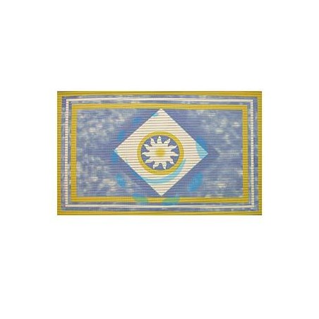 TAPPETINO ANTISCIVOLO RETTANGOLARE FANTASIA CELESTE - cm.80x50