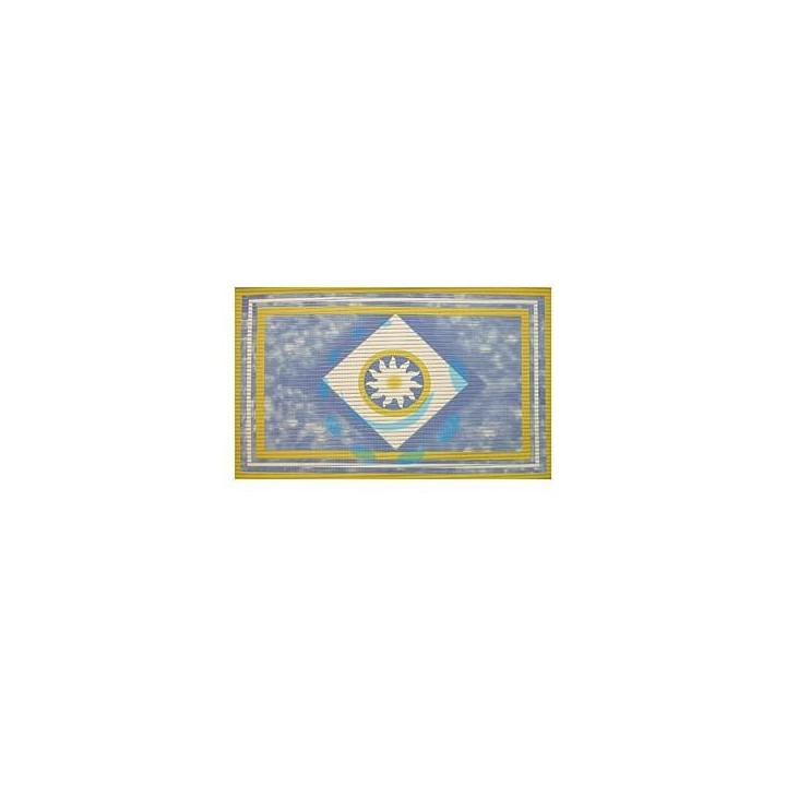 TAPPETINO ANTISCIVOLO RETTANGOLARE FANTASIA CELESTE - cm.80x50