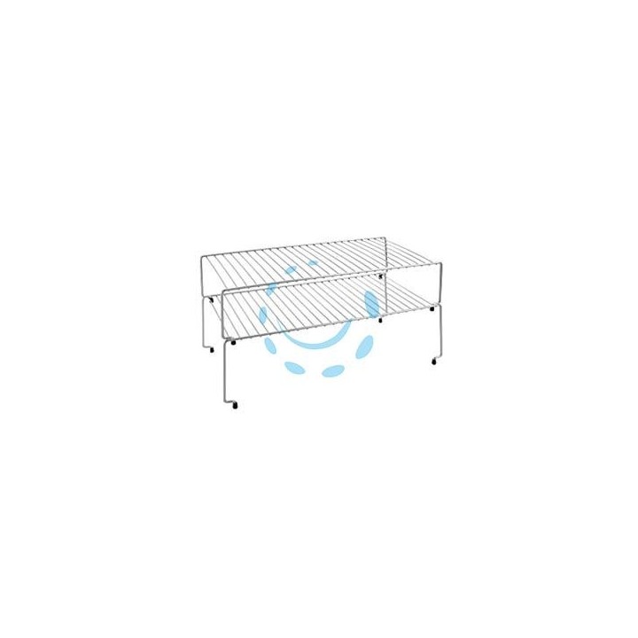 MENSOLA BAGNO CUCINA SET SOVRAPPONIBILI "SKY" - cm.47x23x26