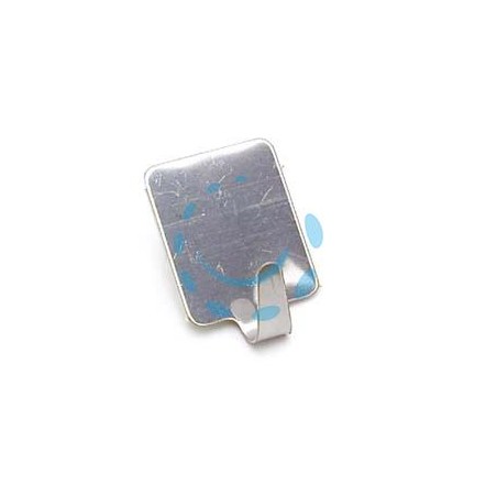 GANCI ADESIVI INOX - mm.25x33h. 