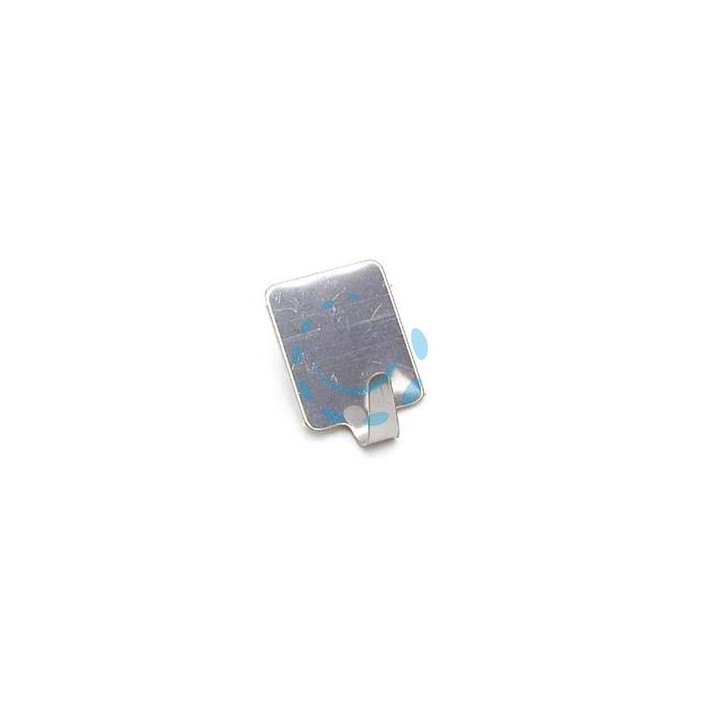 GANCI ADESIVI INOX - mm.25x33h. 