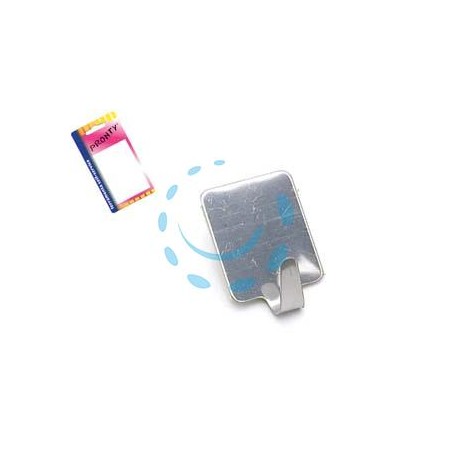 GANCI ADESIVI INOX IN BLISTER - in bl.2 pz.