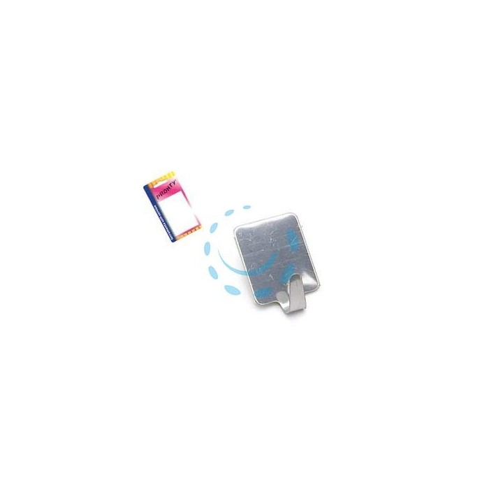 GANCI ADESIVI INOX IN BLISTER - in bl.2 pz.