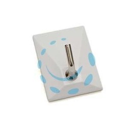 GANCI ADESIVI IN PLASTICA BIANCHI 1 POSTO - mm.30x40h.