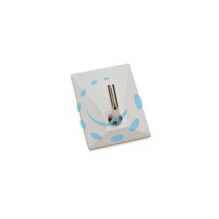 GANCI ADESIVI IN PLASTICA BIANCHI 1 POSTO - mm.30x40h.