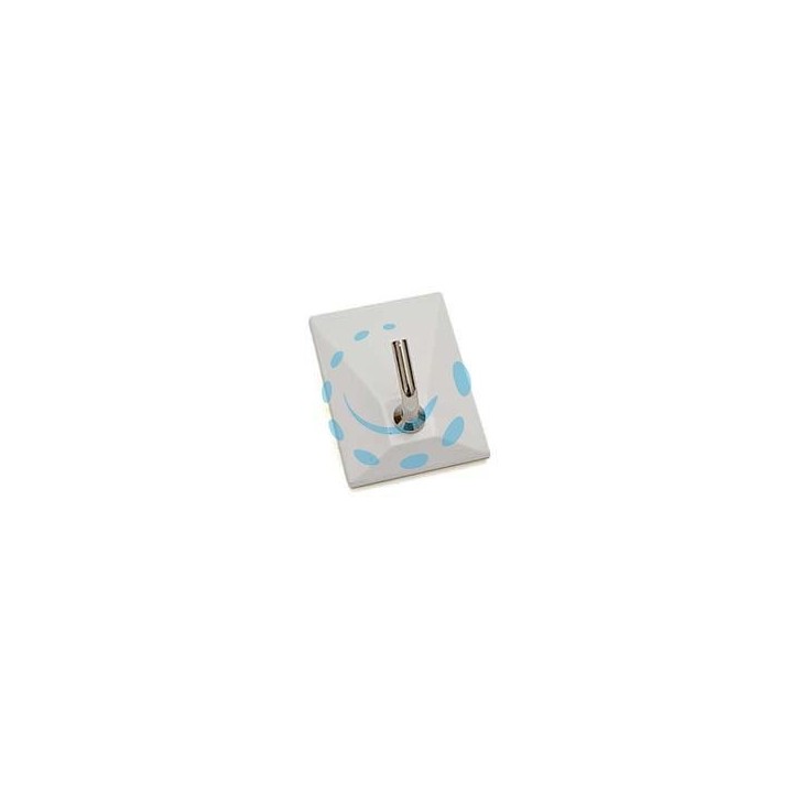 GANCI ADESIVI IN PLASTICA BIANCHI 1 POSTO - mm.30x40h.