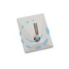 GANCI ADESIVI IN PLASTICA BIANCHI 1 POSTO - mm.30x40h.