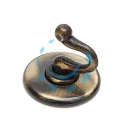 GANCI ADESIVI SMERALDO OTTONE SPAZZOLATO - ø mm.36 
