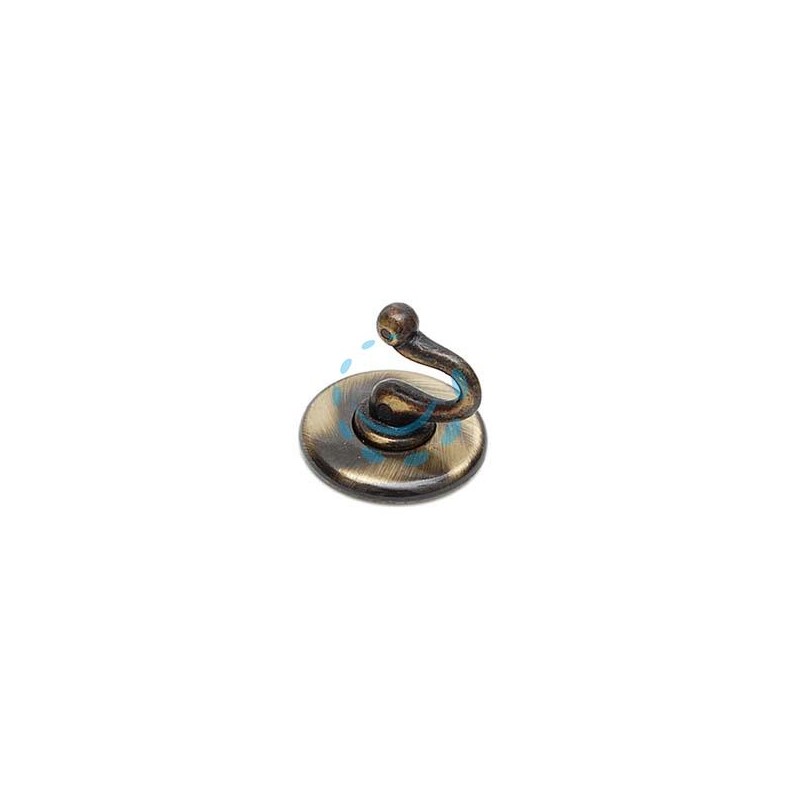 GANCI ADESIVI SMERALDO OTTONE SPAZZOLATO - ø mm.36 