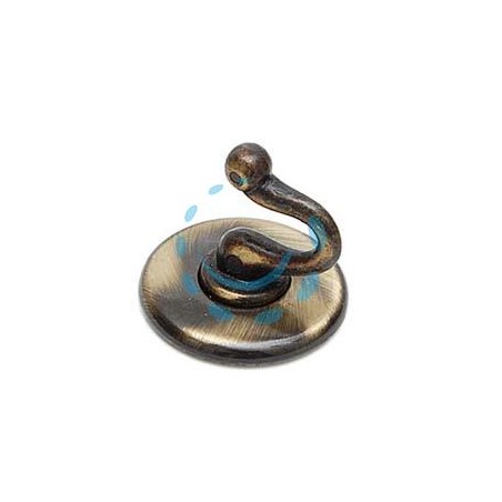 GANCI ADESIVI SMERALDO OTTONE SPAZZOLATO - ø mm.36 
