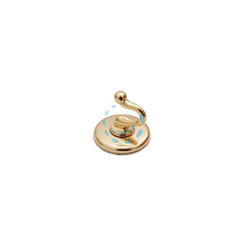 GANCI ADESIVI SMERALDO ORO - ø mm.36 