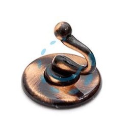 GANCI ADESIVI SMERALDO RAME SPAZZOLATO - ø mm.36 