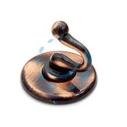 GANCI ADESIVI SMERALDO RAME SPAZZOLATO - ø mm.36 