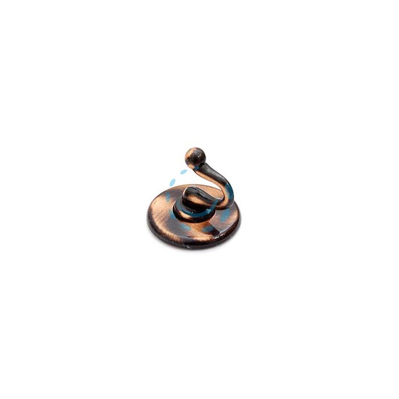 GANCI ADESIVI SMERALDO RAME SPAZZOLATO - ø mm.36 