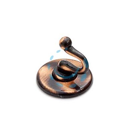 GANCI ADESIVI SMERALDO RAME SPAZZOLATO - ø mm.36 
