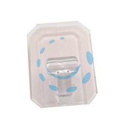 GANCI GIGANTI ADESIVI IN PLASTICA TRASPARENTI - mm.58x78h.