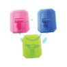 GANCI GIGANTI ADESIVI IN PLASTICA TRASPARENTI COLORI ASSORTITI - mm.59x78h.