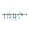 PORTAMESTOLO PRONTY SATINATO - ø mm.12xcm.100
