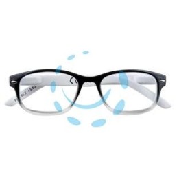 OCCHIALE LETTURA MONTATURA POLICARBONATO NERO SFUMATO B1 - diottrie +2,0 - 31Z-B1-BLK200