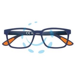 OCCHIALE LETTURA MONTATURA POLICARBONATO SOFT TOUCH BLU/ARANCIONE PR80 - diottrie +1,0 - 31Z-PR80-100