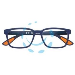 OCCHIALE LETTURA MONTATURA POLICARBONATO SOFT TOUCH BLU/ARANCIONE PR80 - diottrie +2,5 - 31Z-PR80-250