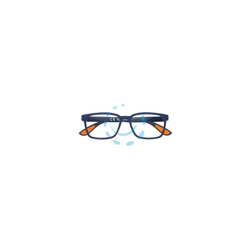 OCCHIALE LETTURA MONTATURA POLICARBONATO SOFT TOUCH BLU/ARANCIONE PR80 - diottrie +3,5 - 31Z-PR80-350