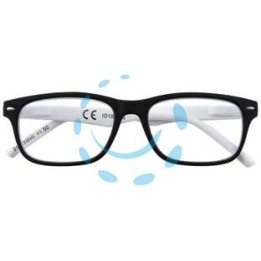 OCCHIALE LETTURA MONTATURA POLICARBONATO NERO/BIANCO B3 - diottrie +1,5 - 31Z-B3-WHI150