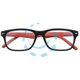 OCCHIALE LETTURA MONTATURA POLICARBONATO NERO/ROSSO B3 - diottrie +2,5 - 31Z-B3-ORA250
