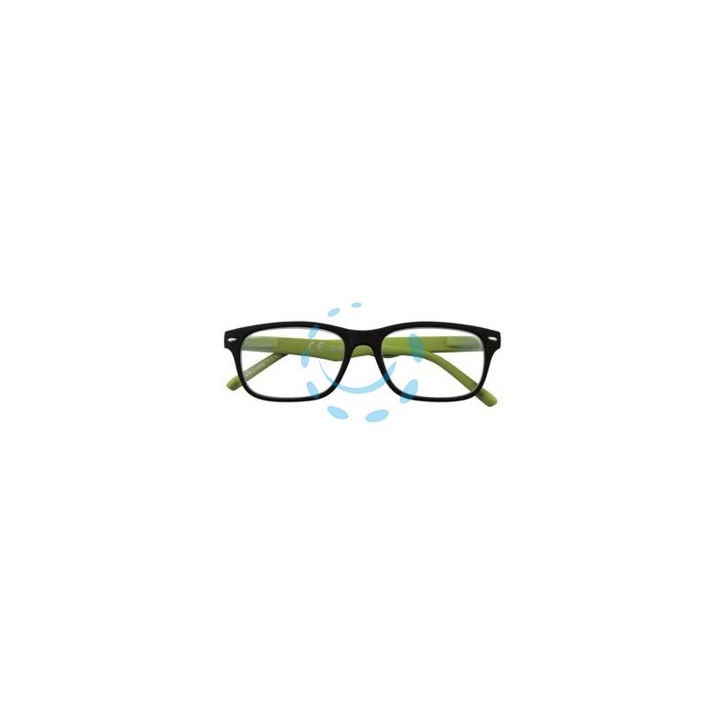 OCCHIALE LETTURA MONTATURA POLICARBONATO NERO/VERDE B3 - diottrie +3,0 - 31Z-B3-GRE300