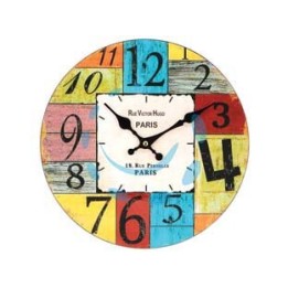 OROLOGIO MURO PARIS COLOR - ø cm.30