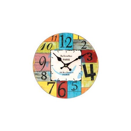OROLOGIO MURO PARIS COLOR - ø cm.30