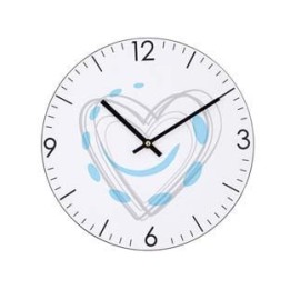 OROLOGIO MURO CUORE A MATITA - ø cm.30