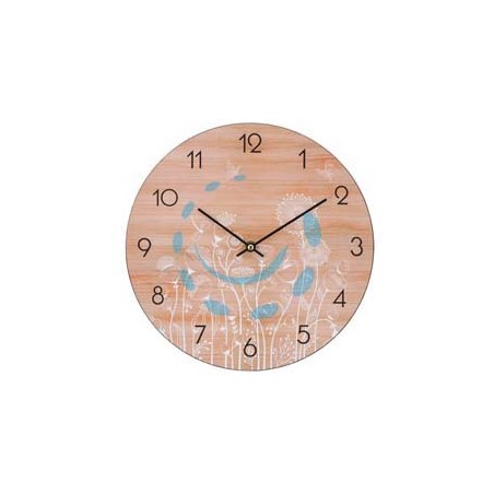 OROLOGIO MURO FIORI E LEGNO - ø cm.30