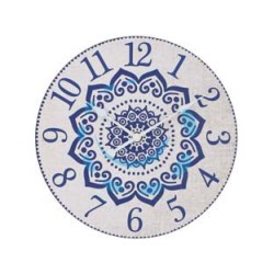OROLOGIO MURO MANDALA BLU - ø cm.30